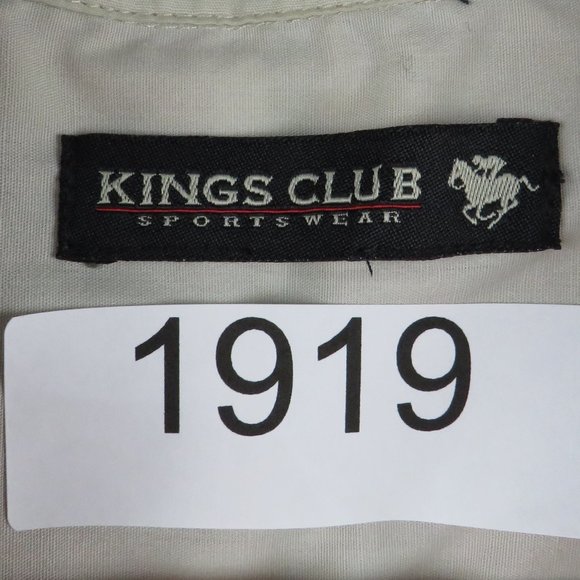 Kings Club* Men's Short Sleeve Button Down Curved Hem Chest Pocket Shirt~ Medium - Picture 3 of 14